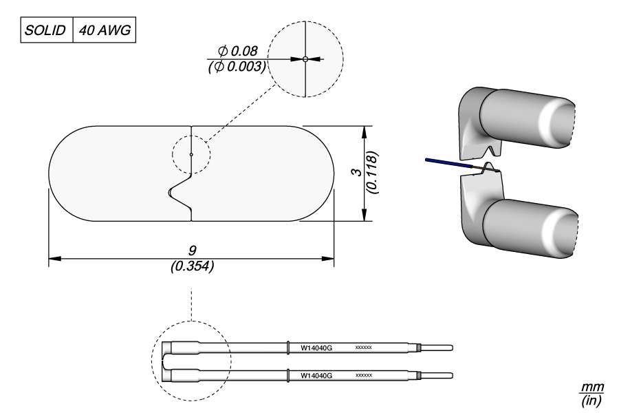 W14040G - 40G Cartridges Ø 0.08mm